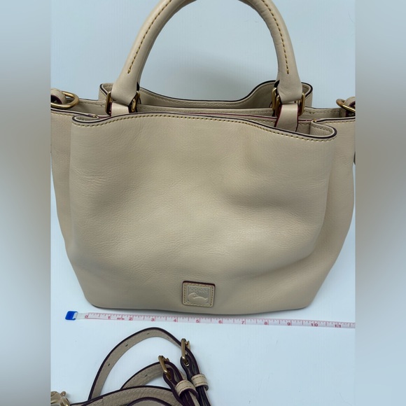 Dooney & Bourke Florentine Leather Brenna Bag in Color Bone RARE - Picture 3 of 8